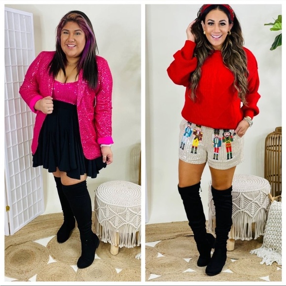 Black Over-the-Knee Women's Boots - Picture 2 of 16